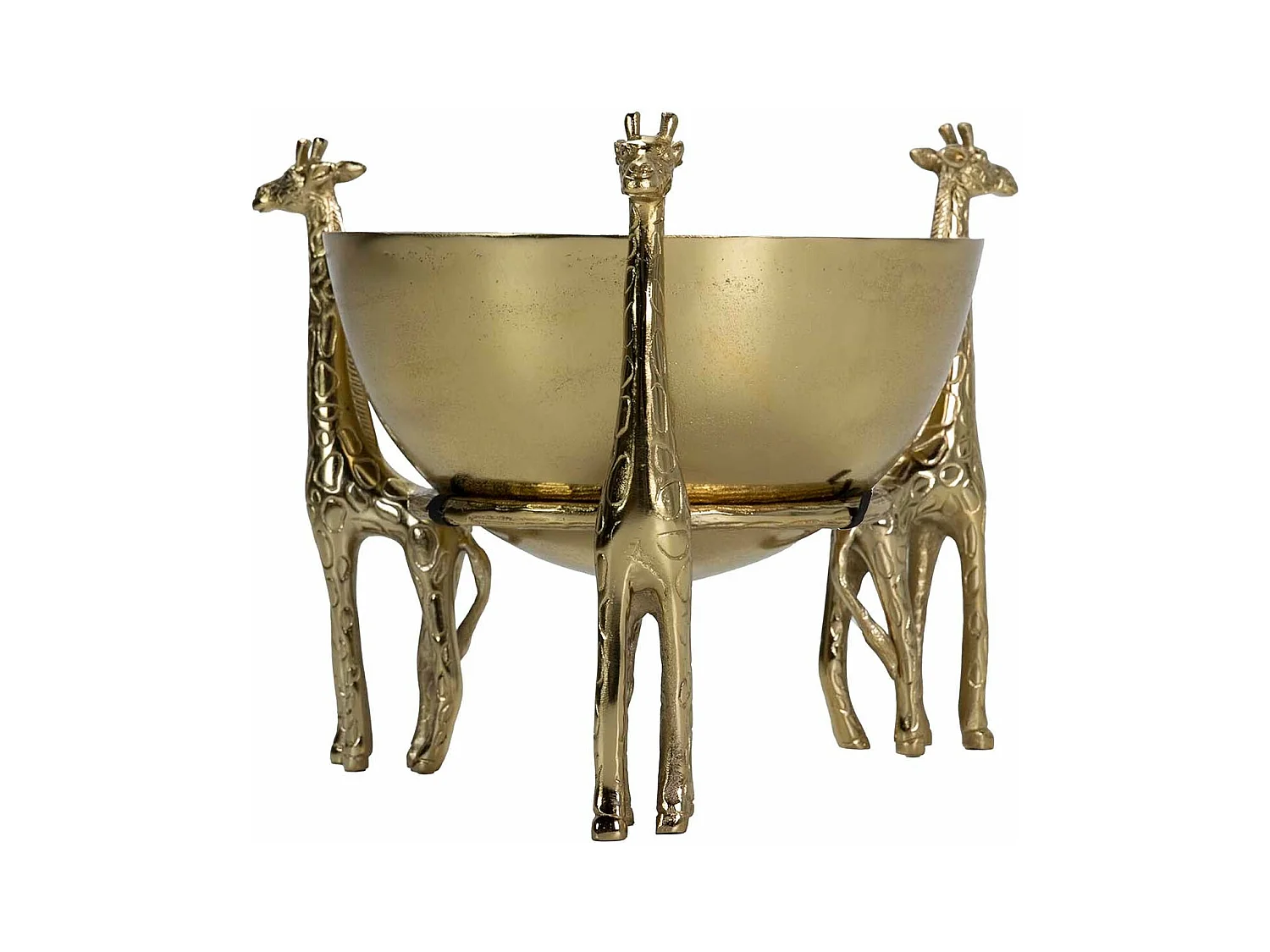 Cubitera Jirafa Aluminio Dorado 35x35x30 Cm