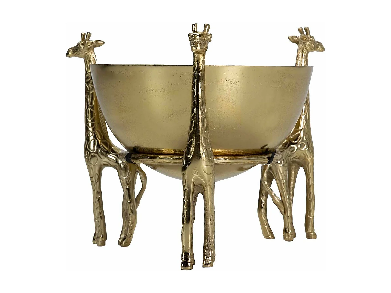 Cubitera Jirafa Aluminio Dorado 35x35x30 Cm