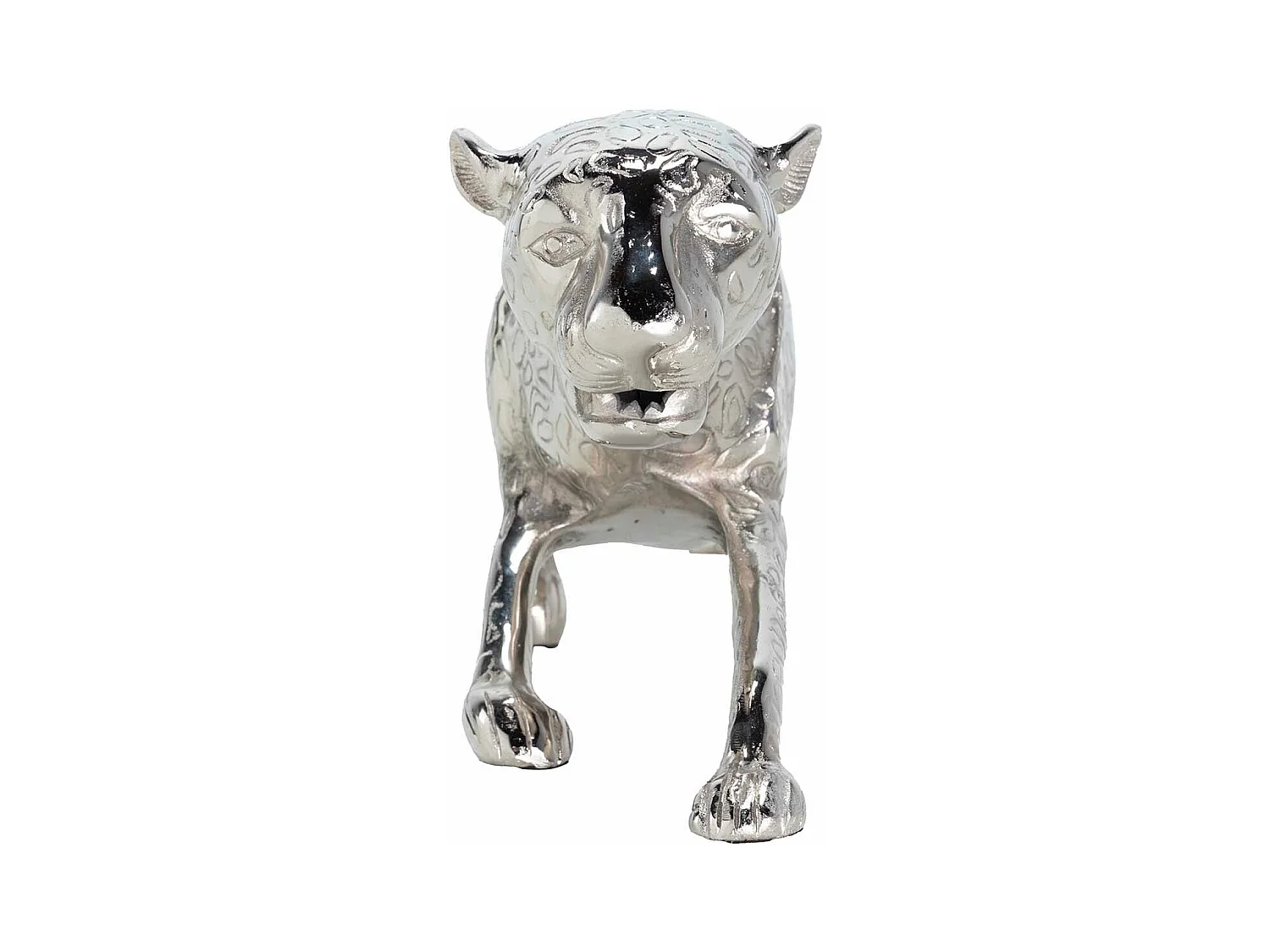 Champanera Tigre Aluminio Plateado 130x20x36 Cm
