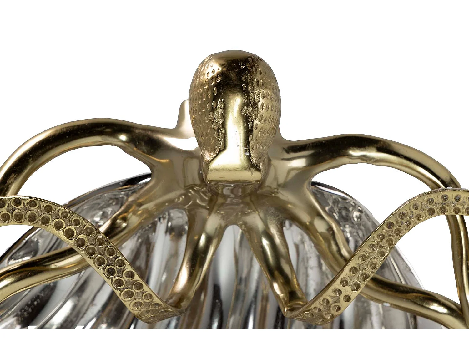 Champanera Pulpo Aluminio Dorado 44x44x20 Cm