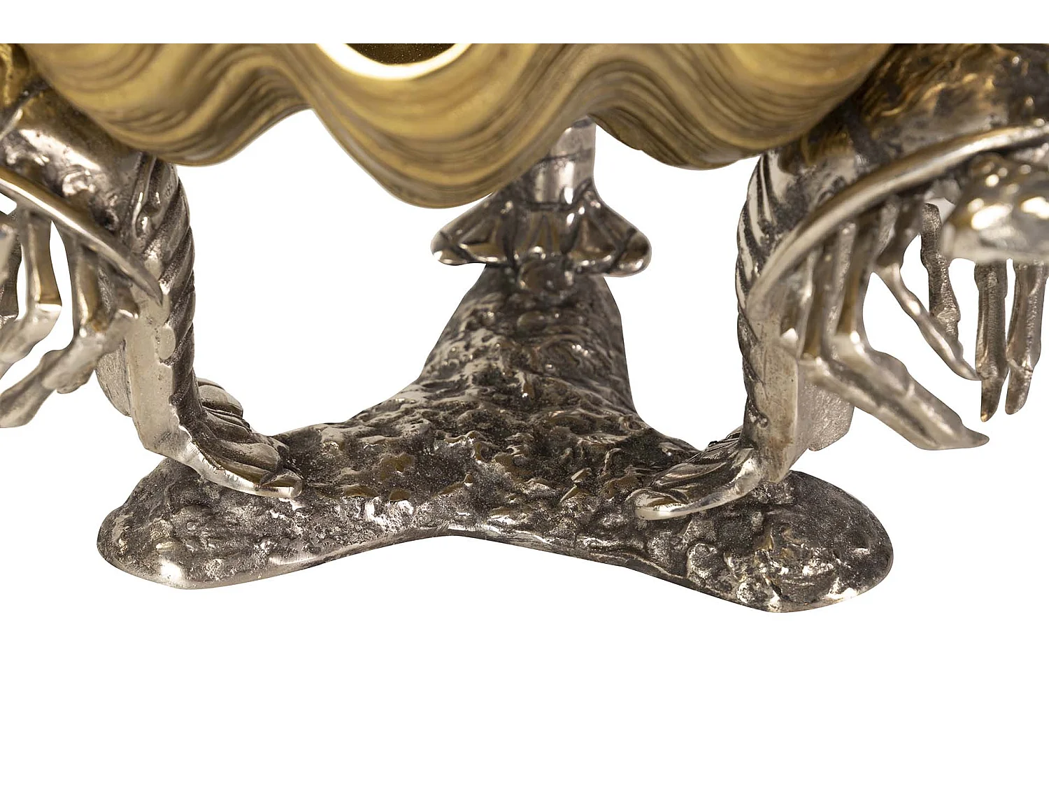 Champanera Langosta Aluminio Plateado 68x68x30 Cm