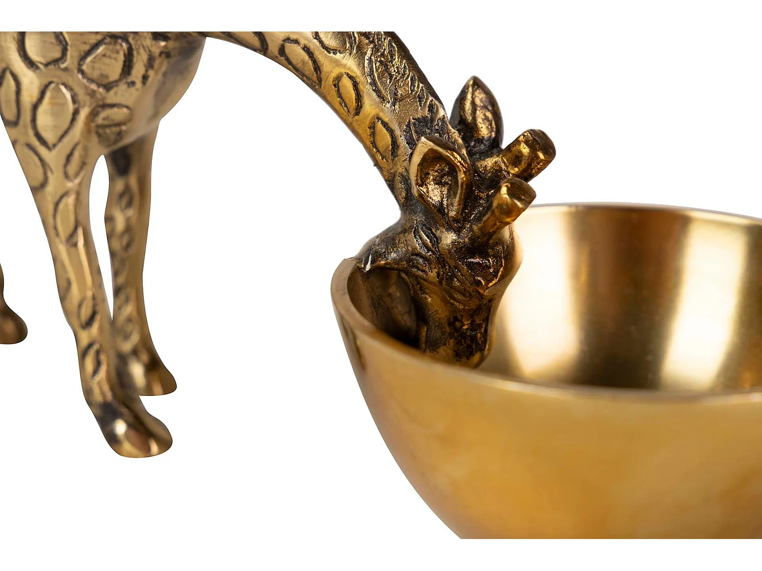 Bol Aperitivo Jirafa Aluminio Dorado 29x12x15 Cm