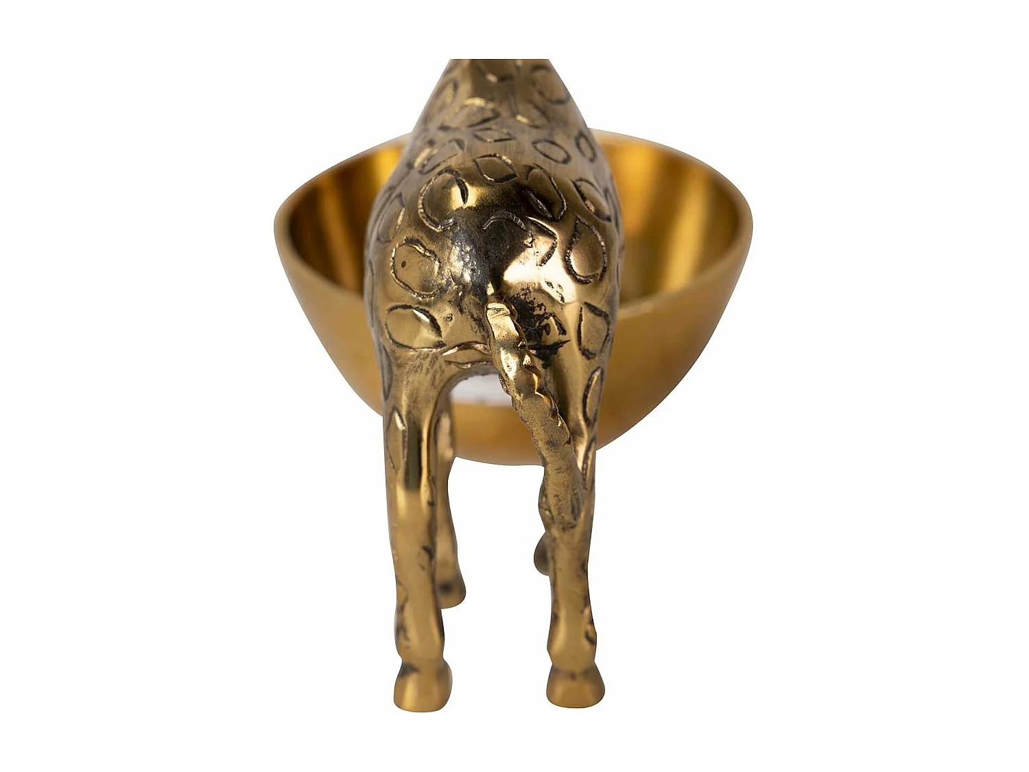 Bol Aperitivo Jirafa Aluminio Dorado 29x12x15 Cm