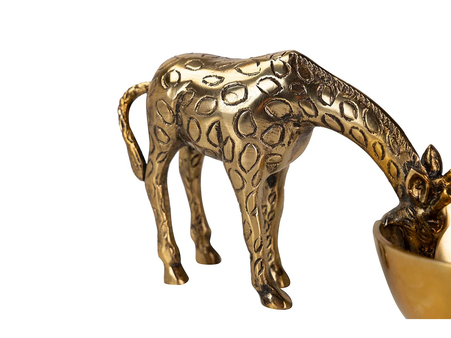 Bol Aperitivo Jirafa Aluminio Dorado 29x12x15 Cm