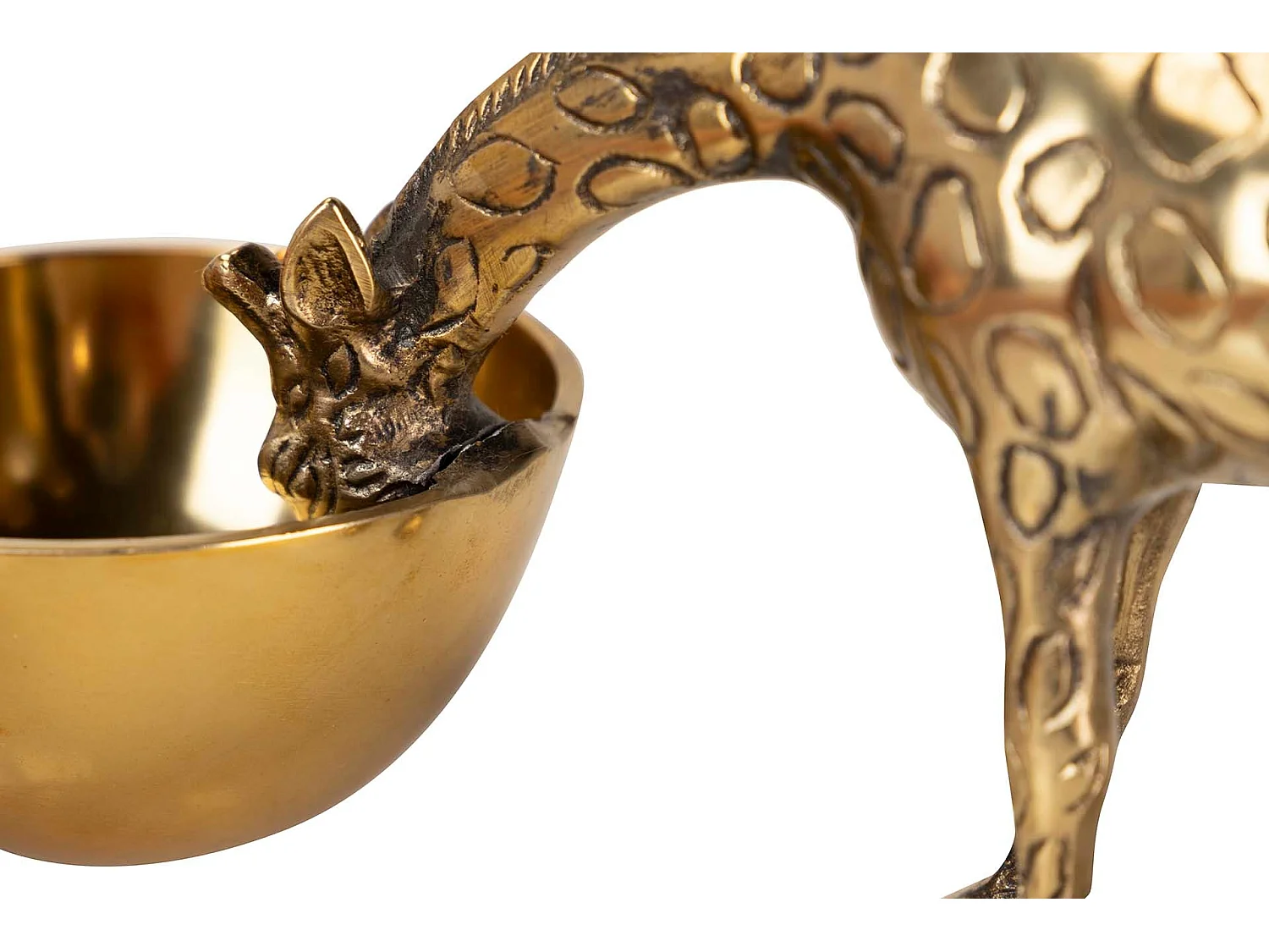 Bol Aperitivo Jirafa Aluminio Dorado 29x12x15 Cm