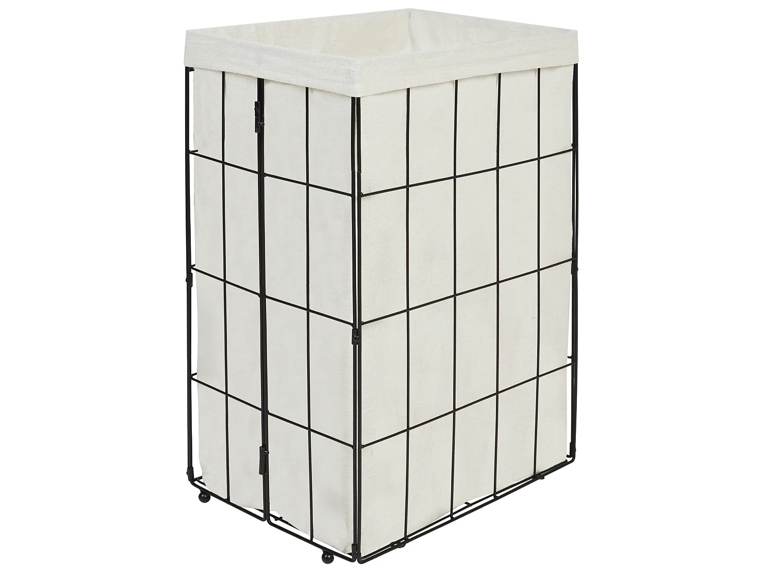 Laundry Basket MIRISSA Metal Black 72 L