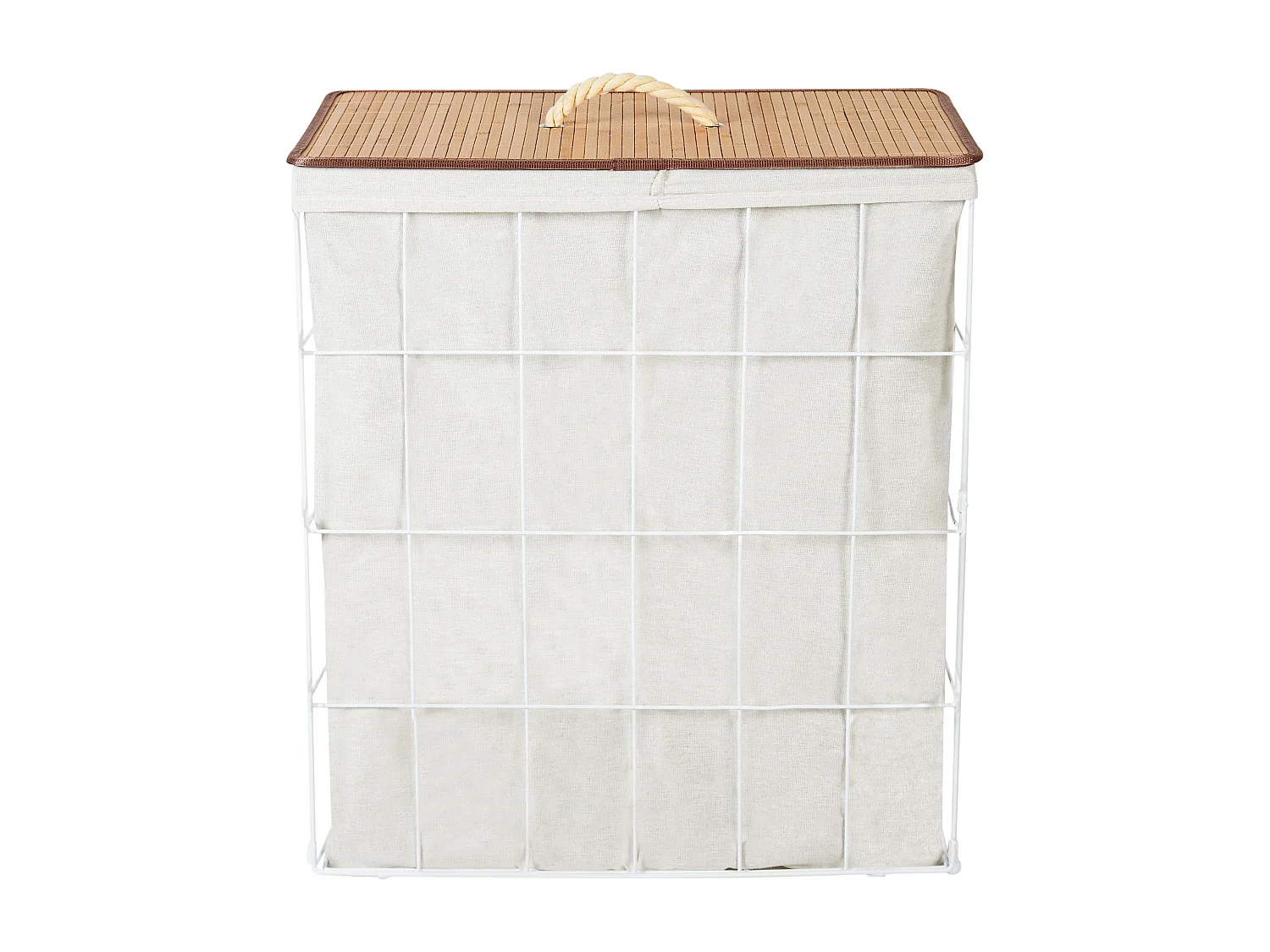 Panier MIRISSA Métal Blanc 100 L