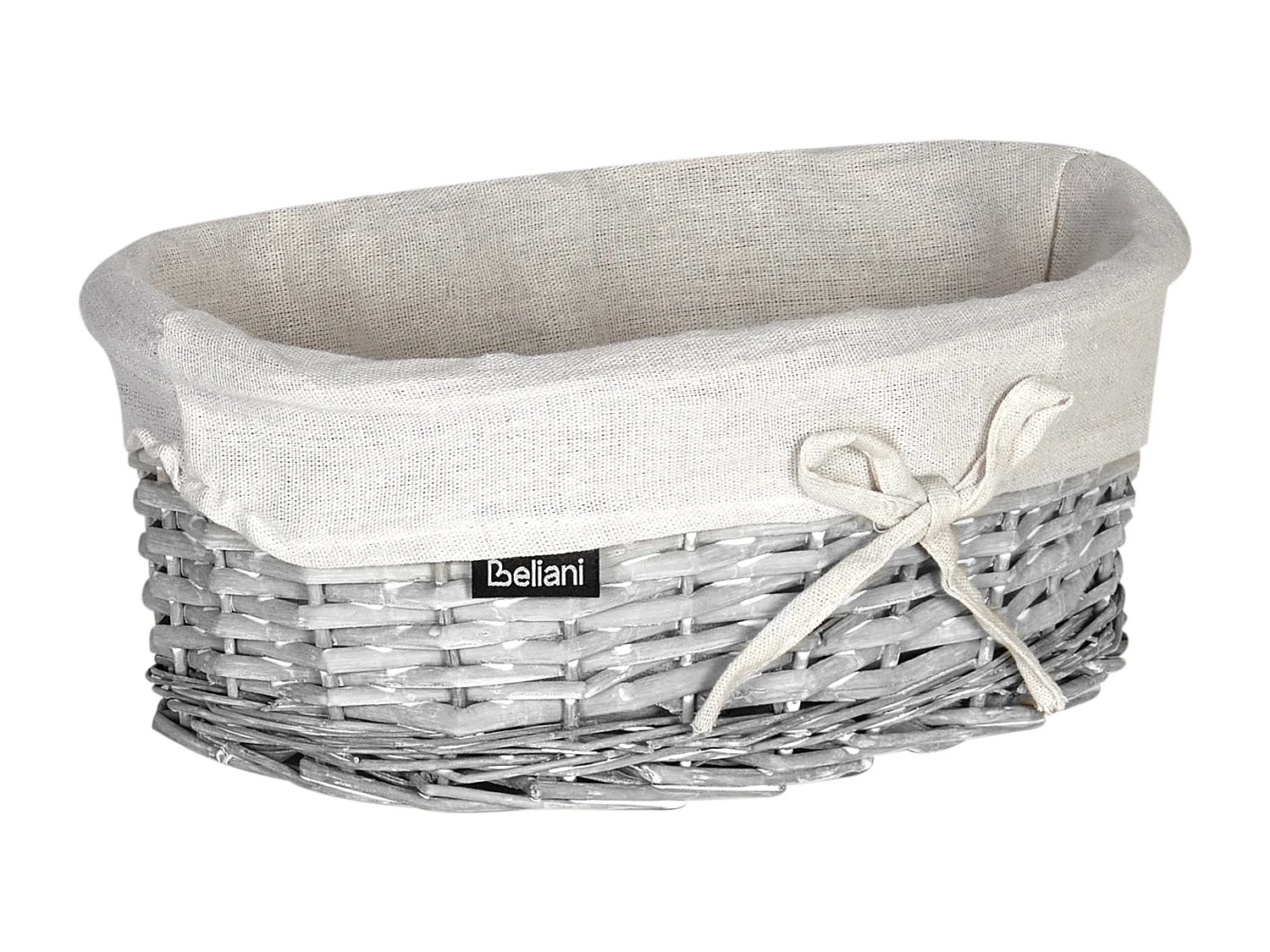 Set di 5 cesti legno bianco VAKARI