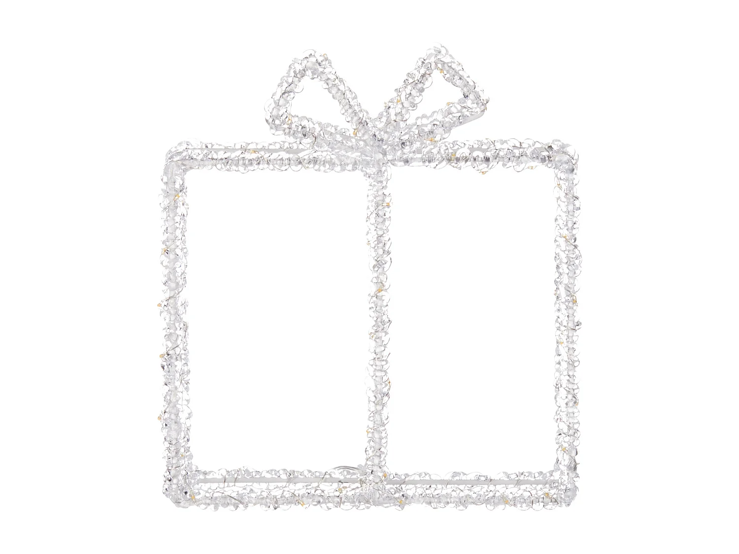 Decorazione regalo di Natale LED bianco 25 cm KEMI