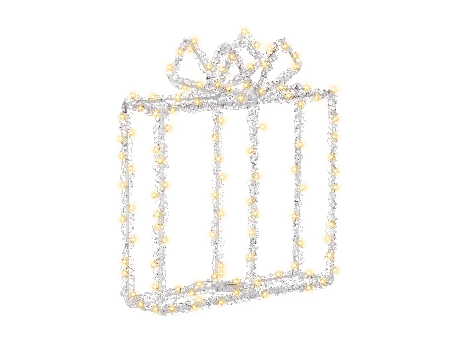 Décoration extérieure LED KEMI Cadeaux de Noël 25 cm Blanc