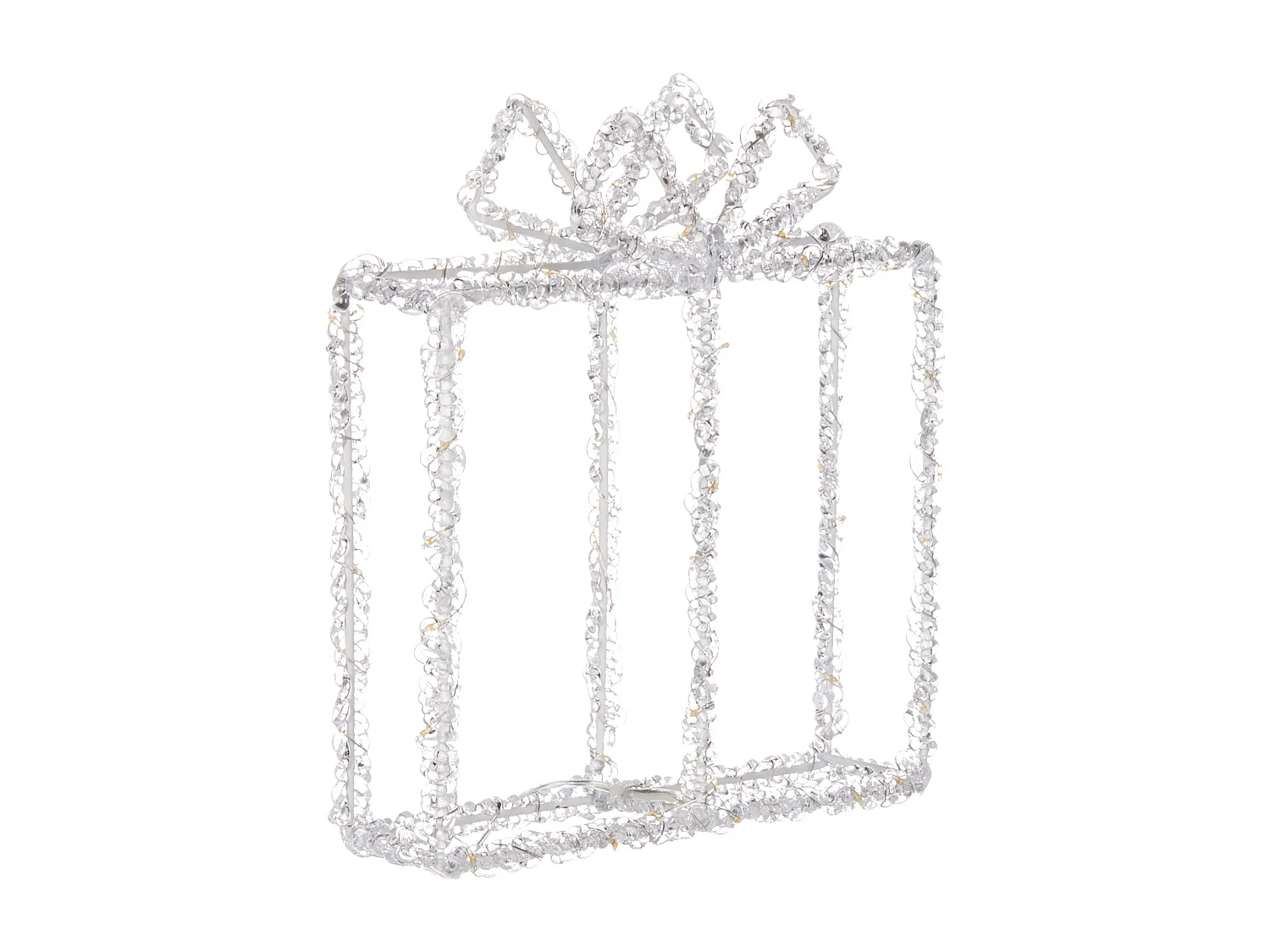 Décoration extérieure LED KEMI Cadeaux de Noël 25 cm Blanc