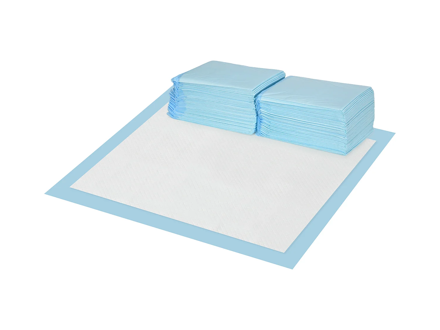 Lot de 80 tapis d'entraînement pour chien, étanche, 6 couches avec surface à séchage rapide, protection, 60 x 60 cm