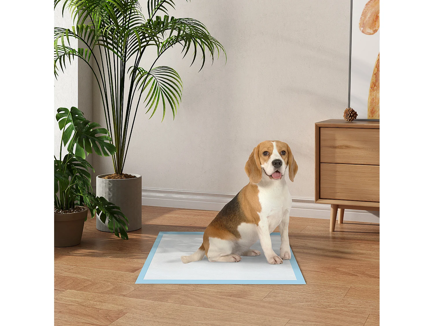 Lot de 80 tapis d'entraînement pour chien, étanche, 6 couches avec surface à séchage rapide, protection, 60 x 60 cm