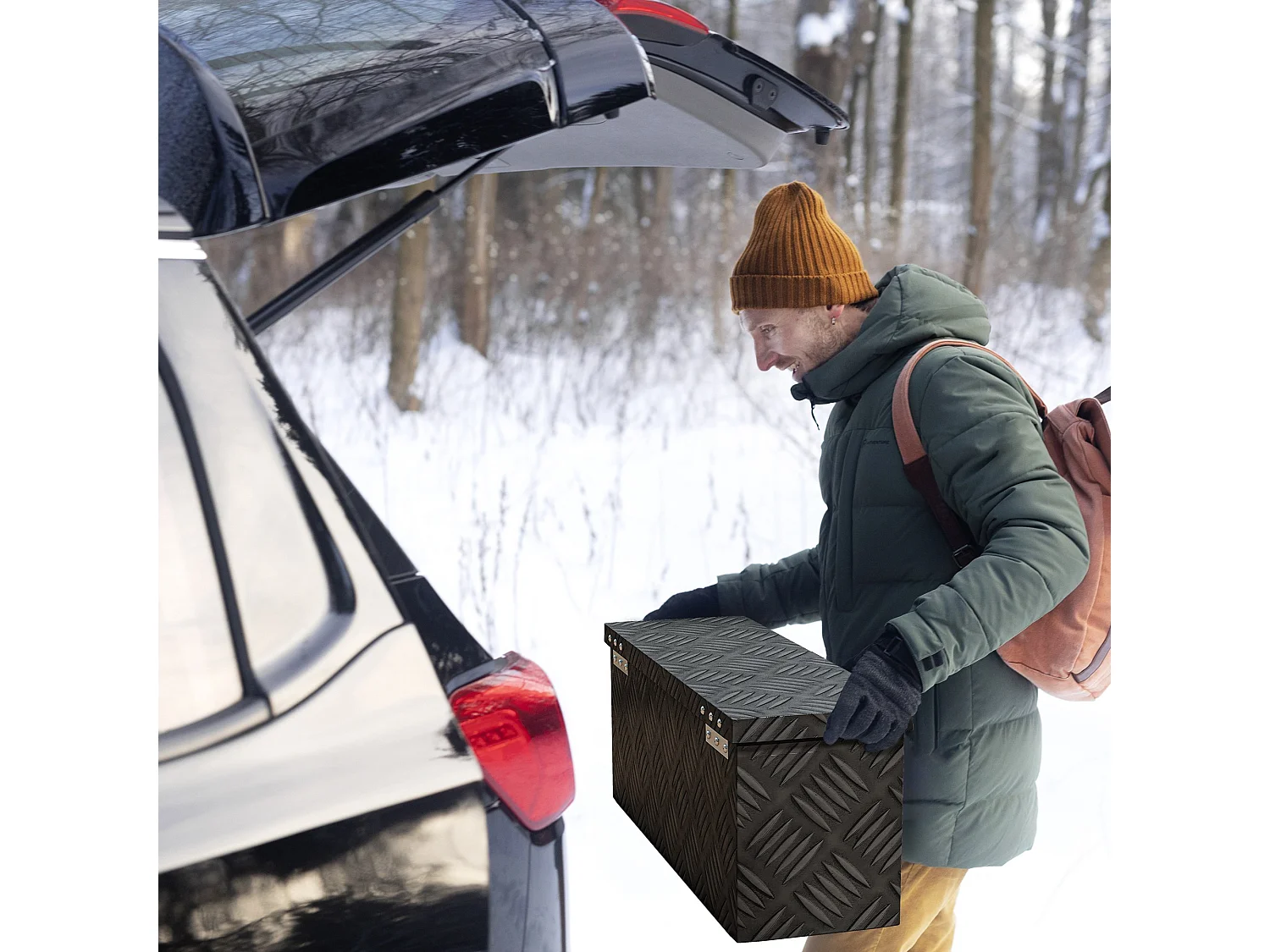 HOMCOM Boite de rangement - boîte à outils en aluminium - caisse à outil alu. verrouillage clé dim. 50L x 15,5l x 20,5H cm