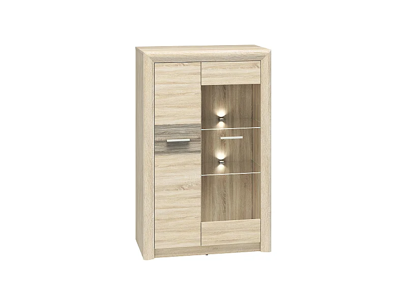 HIGHBOARD Castel Sonoma Eiche hell / Sonoma Eiche Trüffel