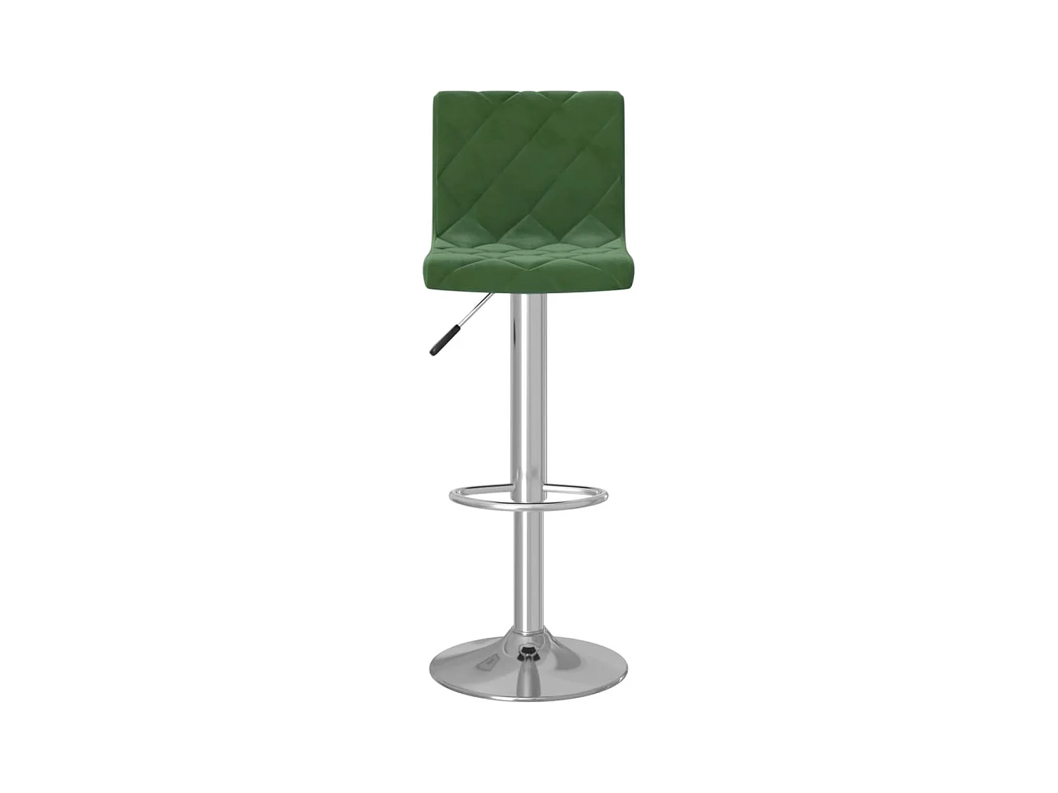 Tabourets de bar lot de 2 vert foncé velours