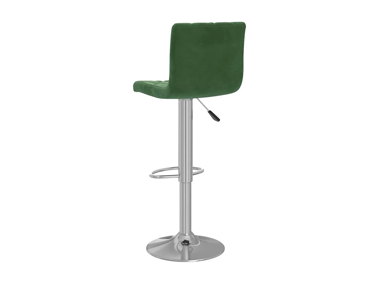 Tabourets de bar lot de 2 vert foncé velours