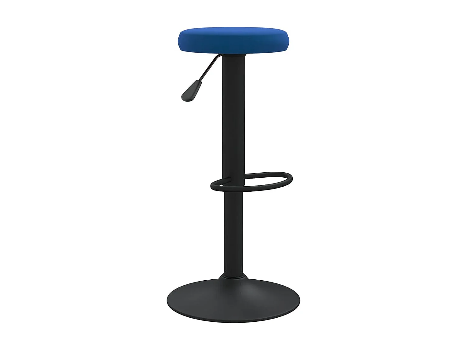 Tabourets de bar lot de 2 bleu velours