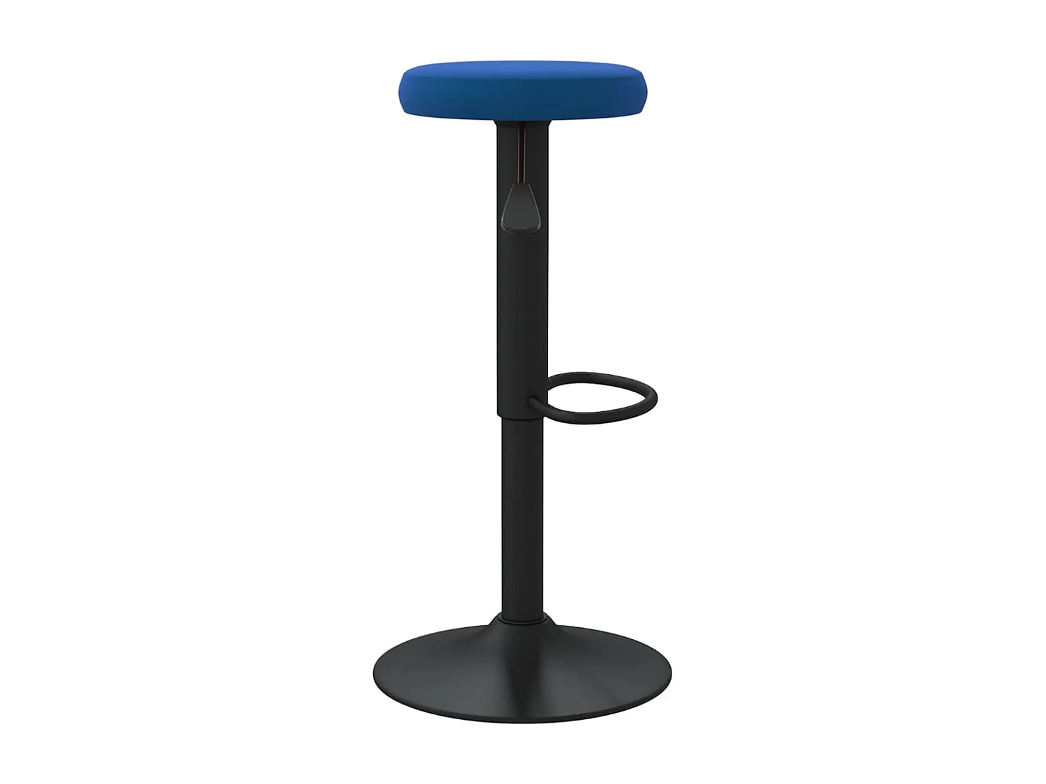 Tabourets de bar lot de 2 bleu velours