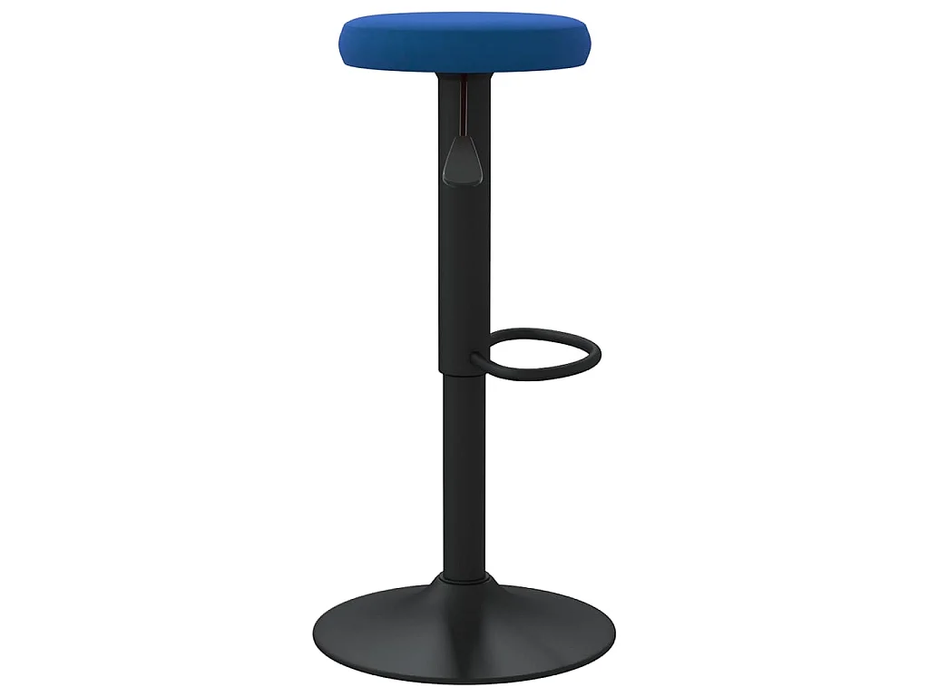 Tabourets de bar lot de 2 bleu velours