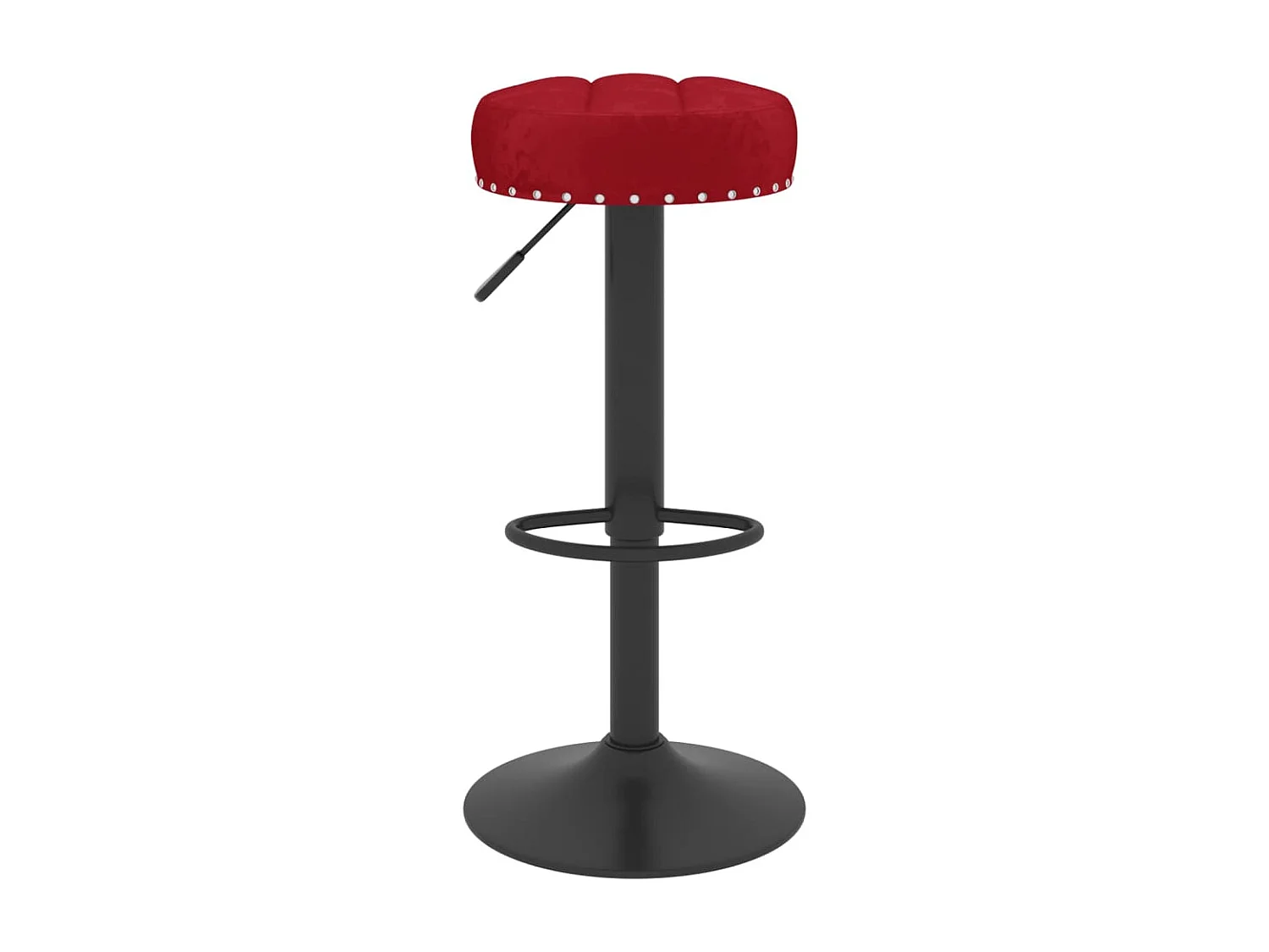 Barkrukken 2 st fluweel wijnrood