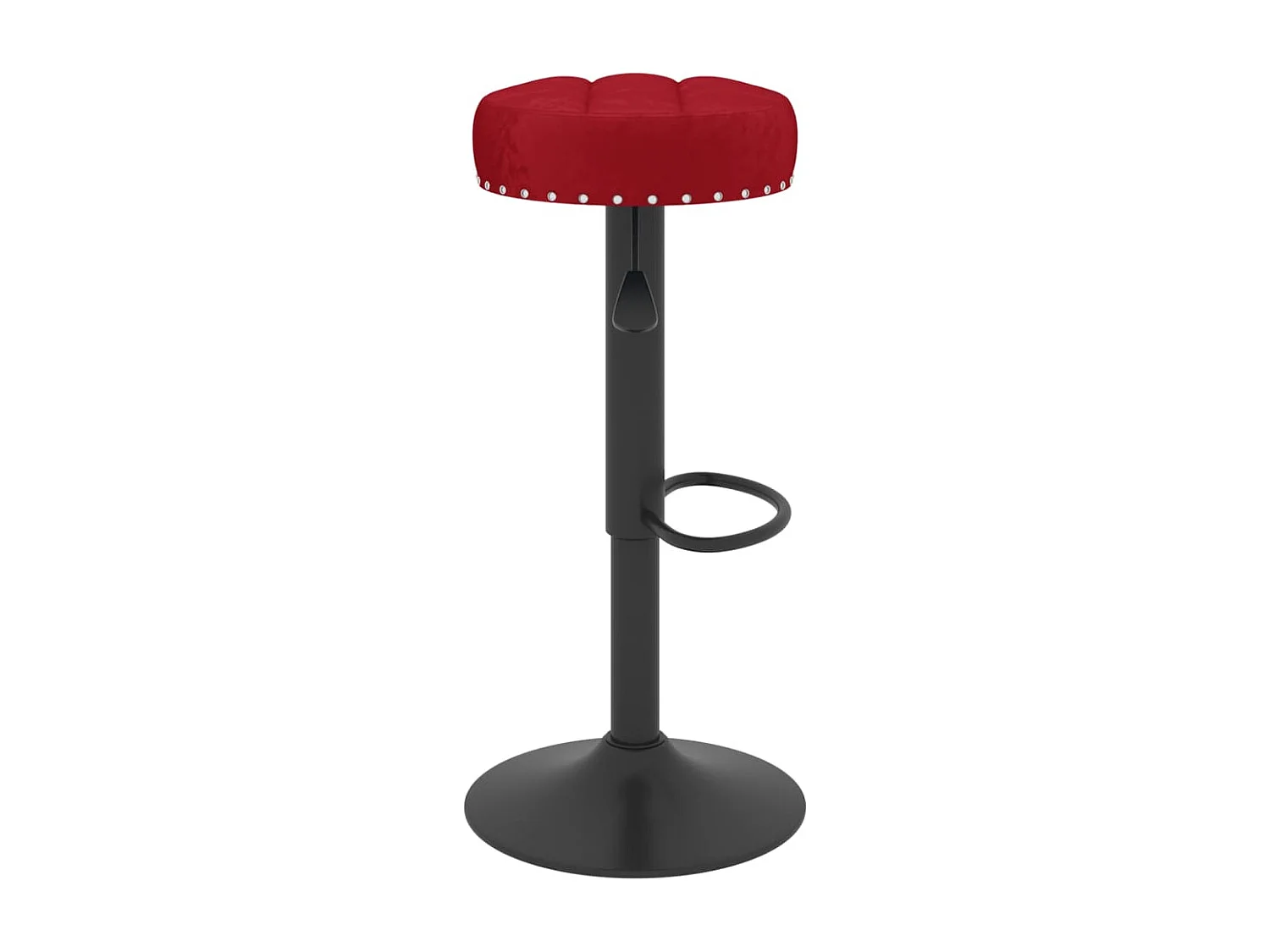 Barkrukken 2 st fluweel wijnrood