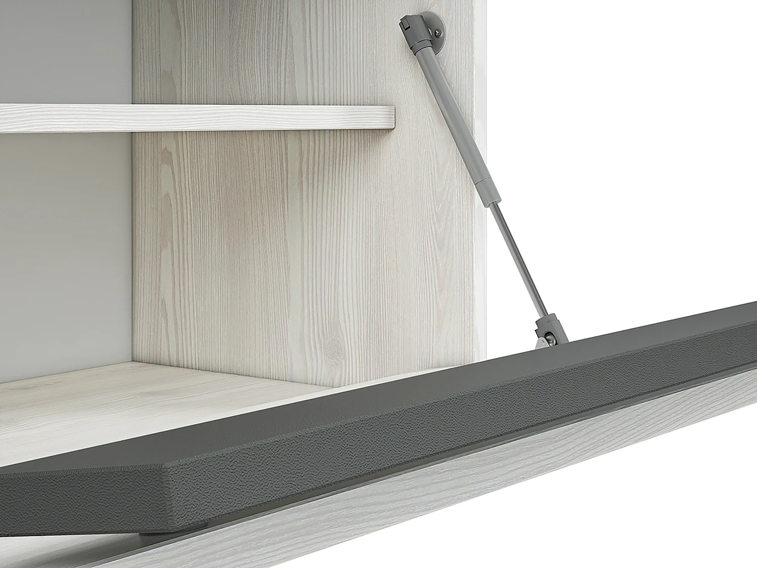 GARDEROBE Hyga Pinie weiß / anthrazit 3-teilig