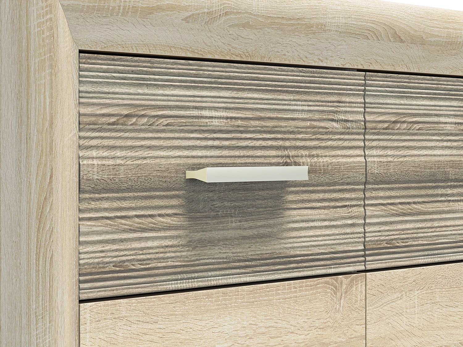 SIDEBOARD Castel Sonoma Eiche hell / Sonoma Eiche Trüffel 165 / 43 / 94cm