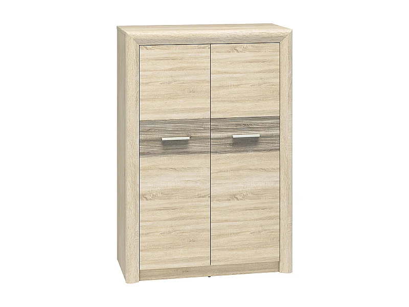 HIGHBOARD Castel Sonoma Eiche / Sonoma Trüffel 92 / 43 / 133cm