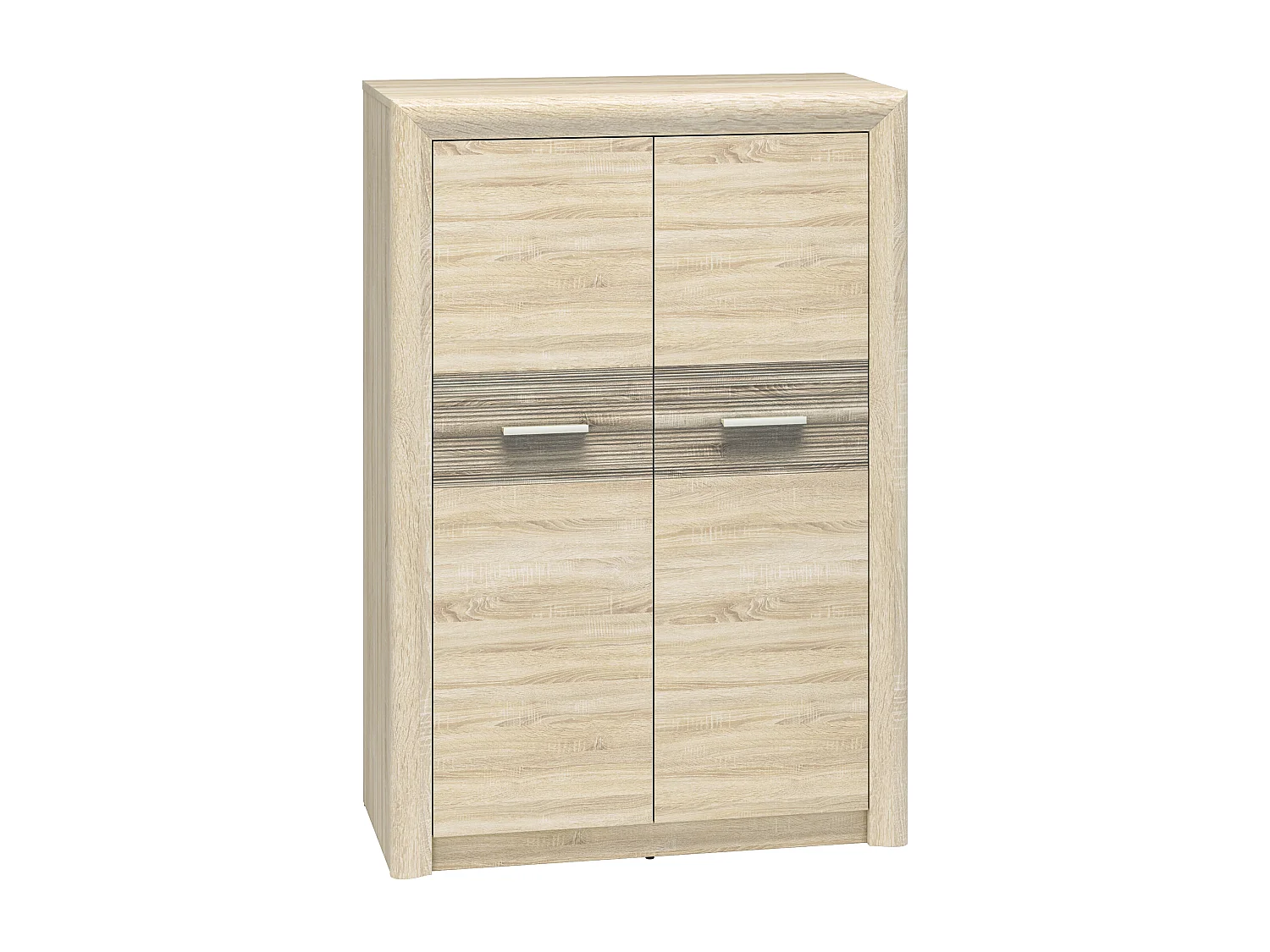 HIGHBOARD Castel Sonoma Eiche / Sonoma Trüffel 92 / 43 / 133cm
