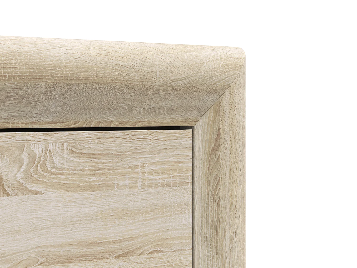HIGHBOARD Castel Sonoma Eiche / Sonoma Trüffel 92 / 43 / 133cm