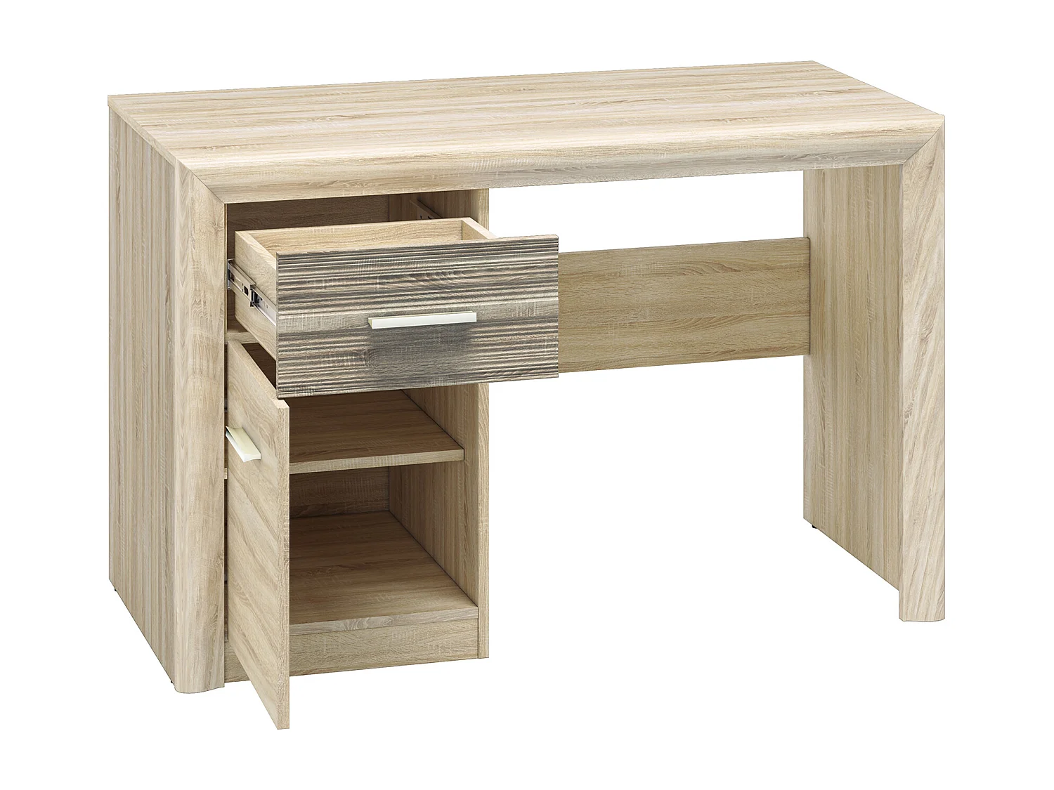 SCHREIBTISCH Castel Sonoma Eiche / Sonoma Eiche Trüffel 120 / 58 / 78cm