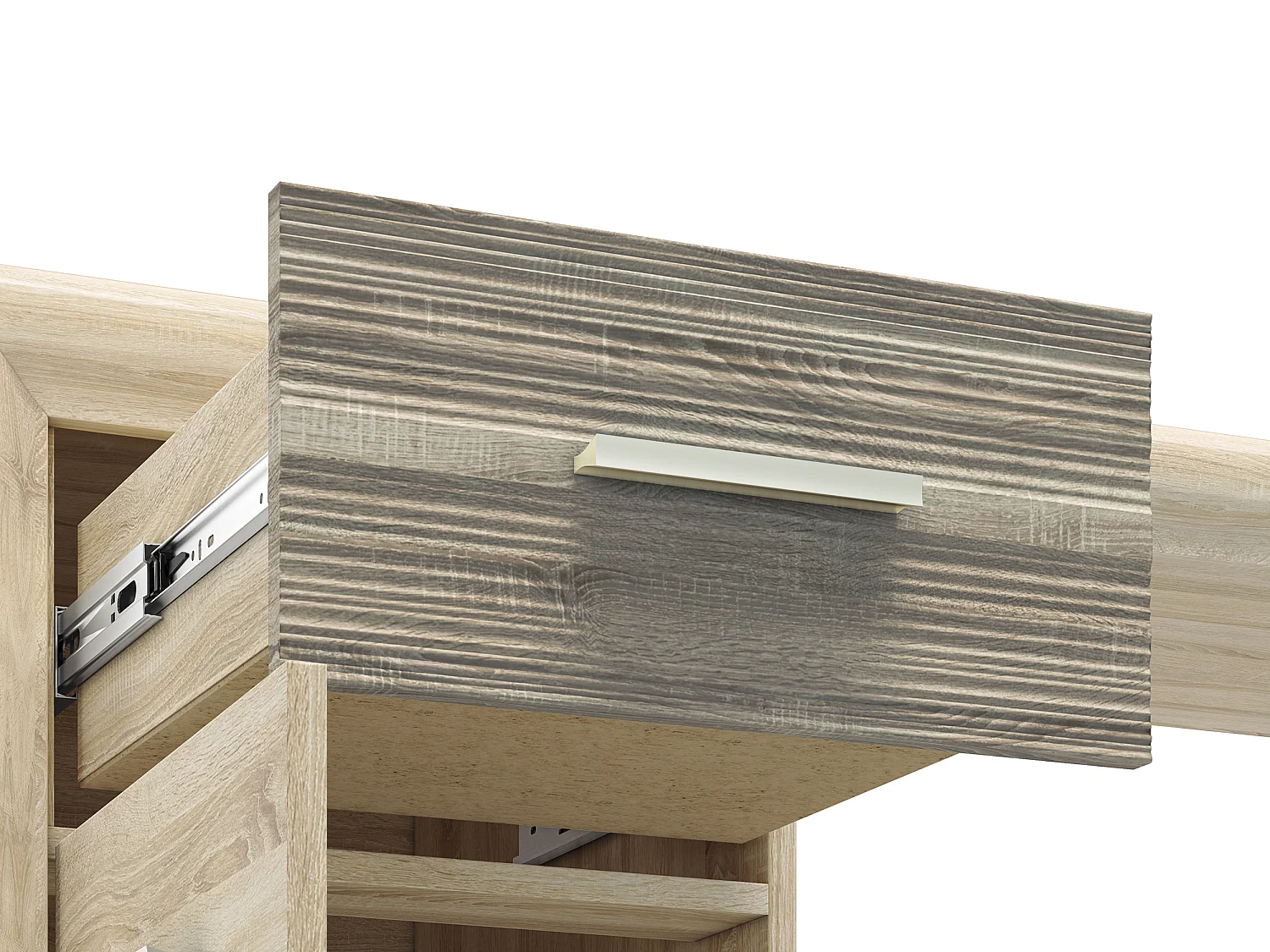 SCHREIBTISCH Castel Sonoma Eiche / Sonoma Eiche Trüffel 120 / 58 / 78cm