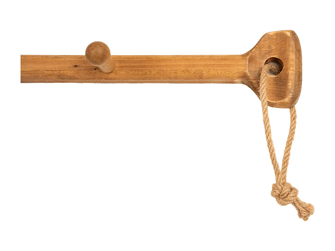 Patère rame en  bois peint