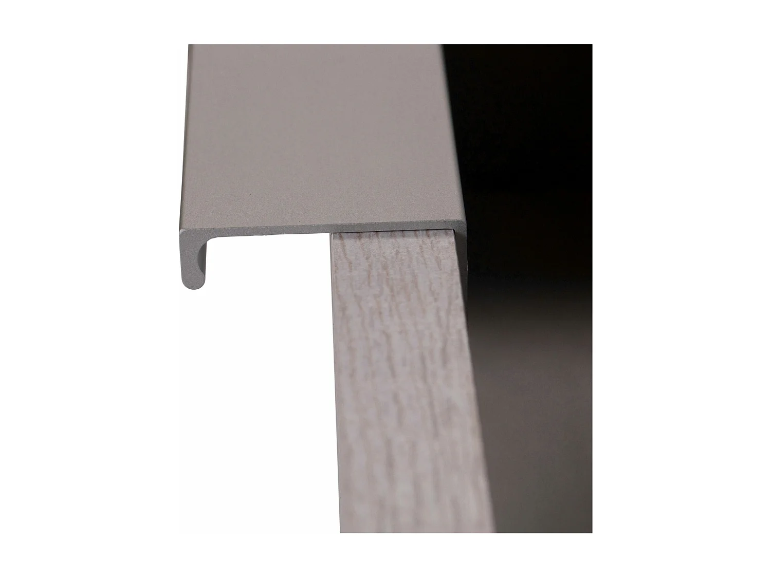 NACHTKONSOLE Saigon Plankeneiche / Glasgrau 46 / 38 / 58cm