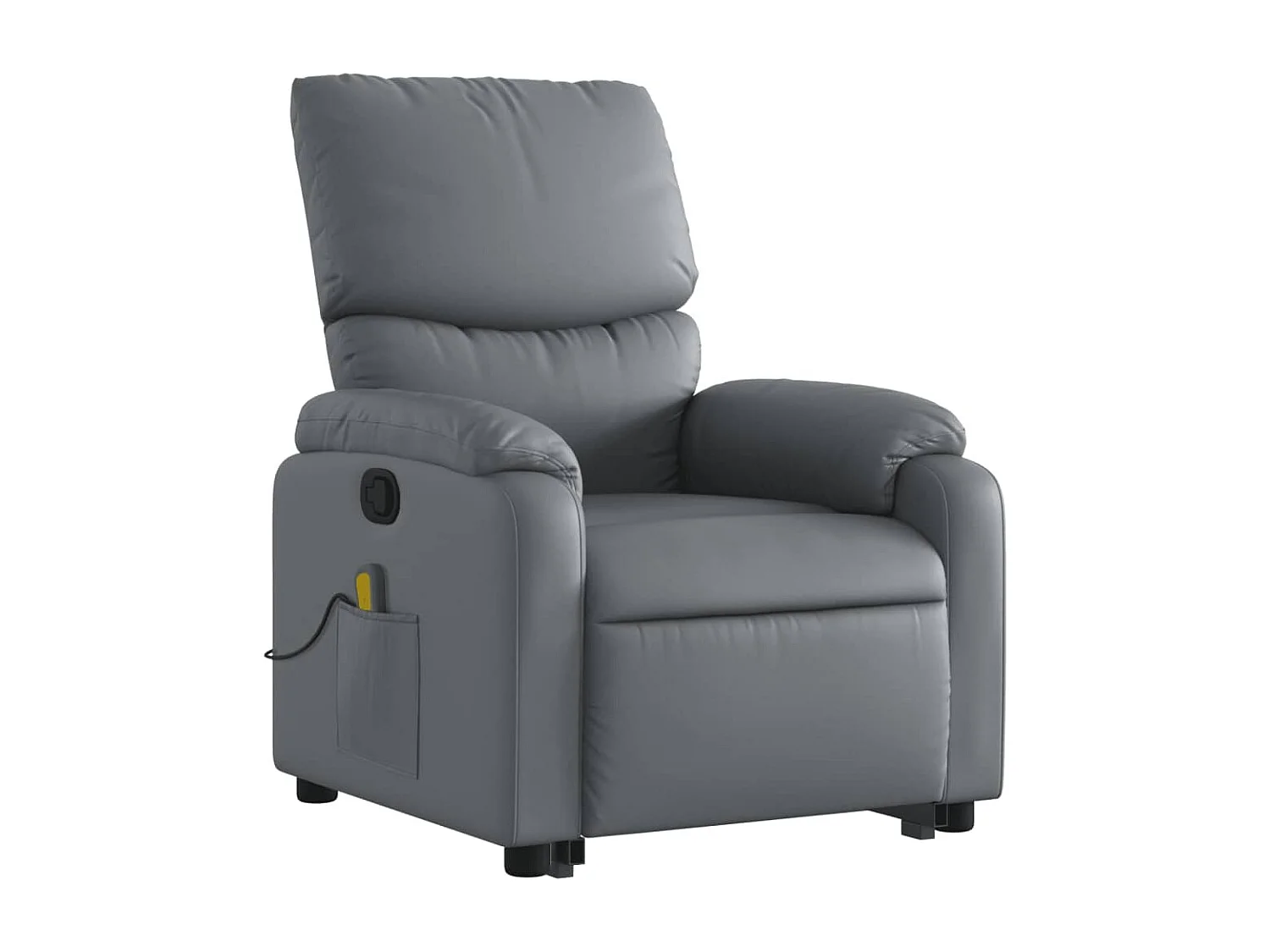 Fauteuil inclinable de massage Gris Similicuir