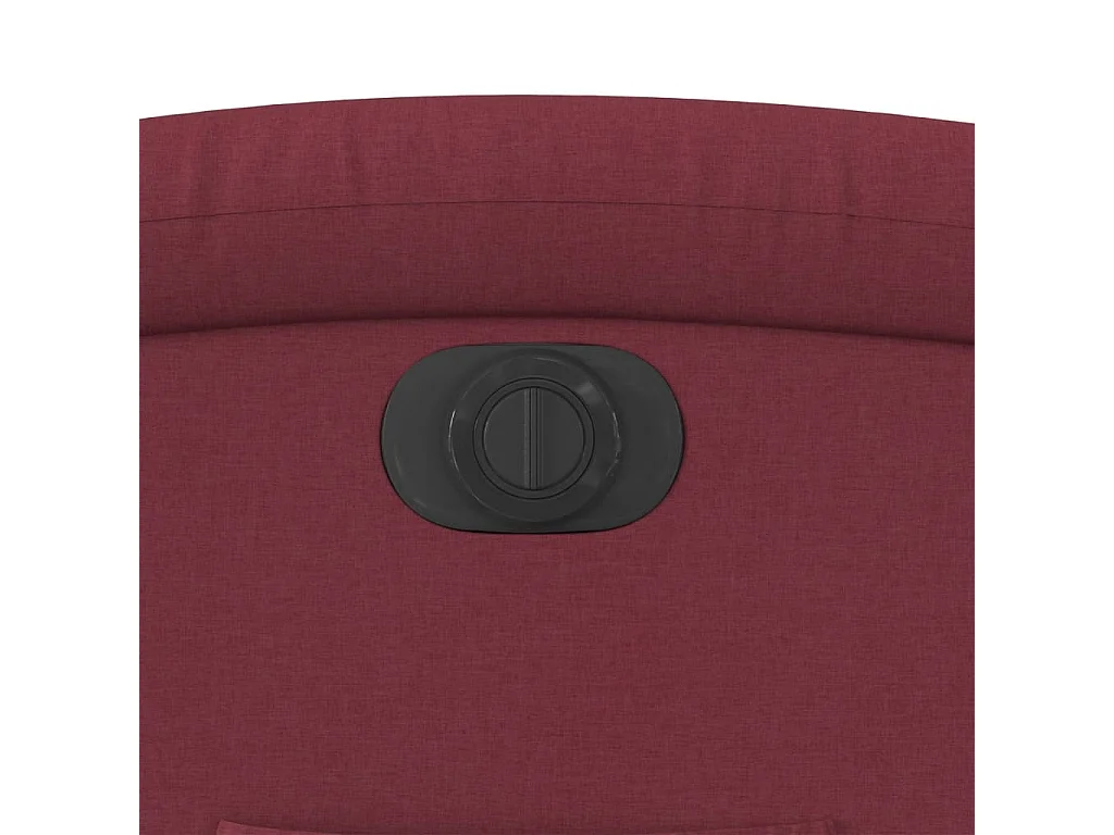 Fauteuil inclinable électrique rouge bordeaux tissu