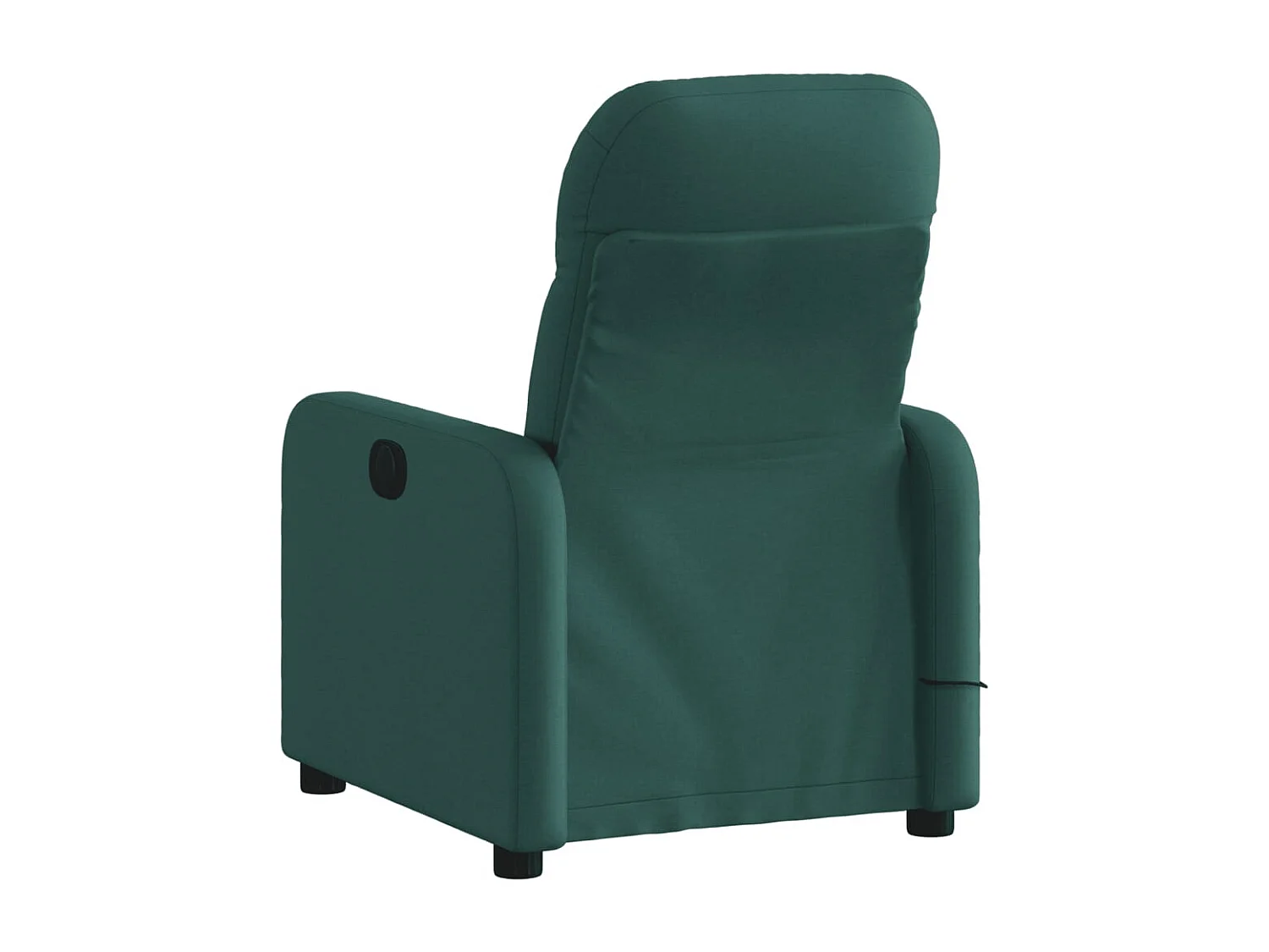 Fauteuil de massage inclinable Vert foncé Tissu