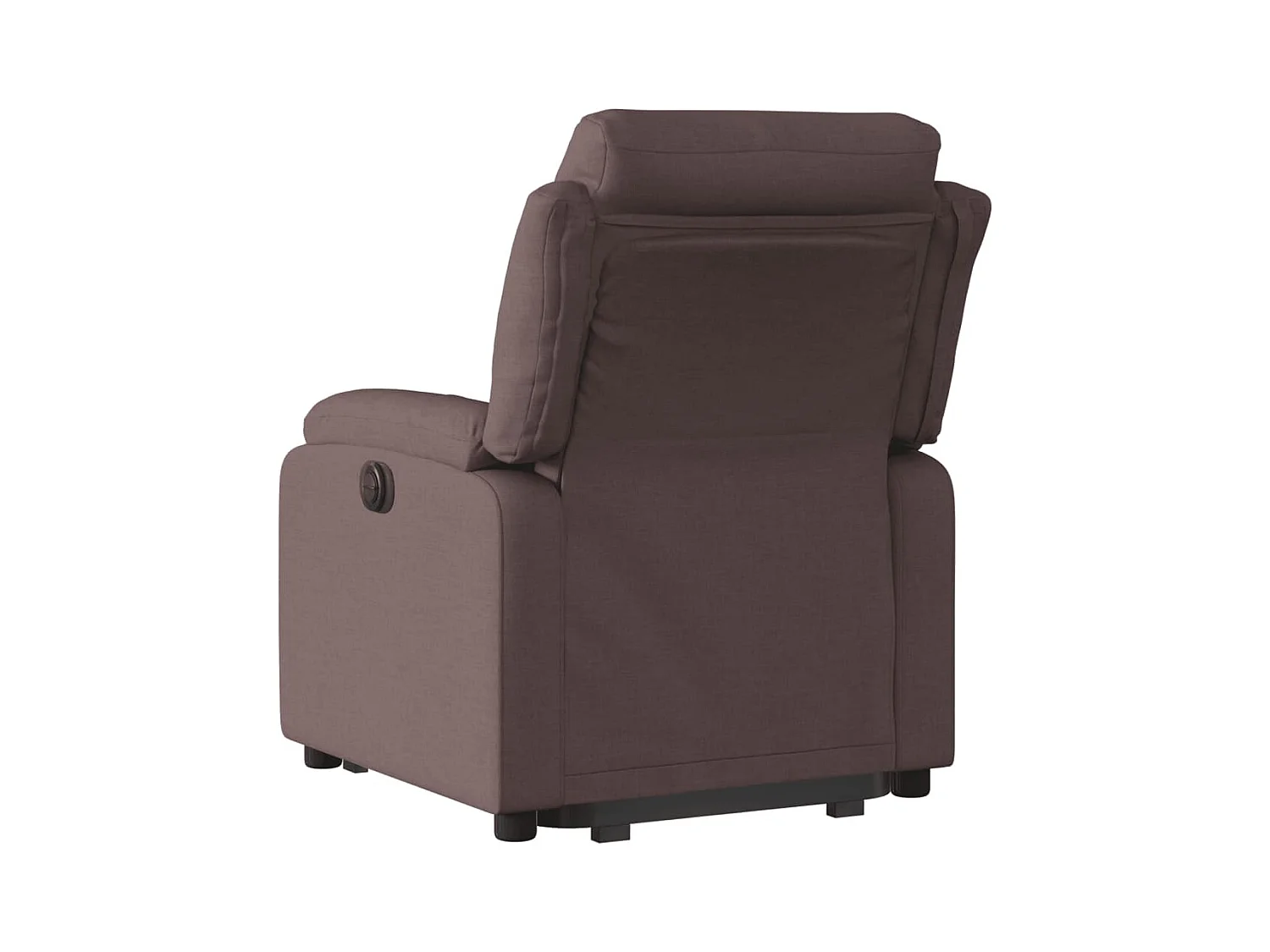 Fauteuil inclinable électrique marron foncé tissu