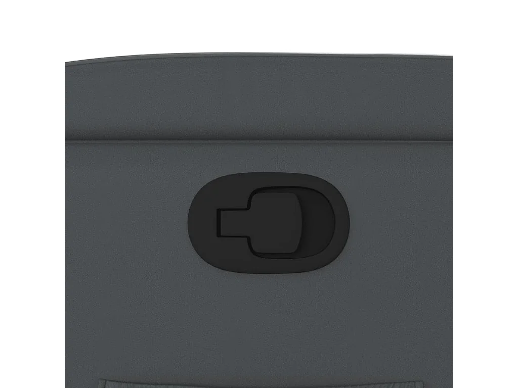 Relaxsessel mit Aufstehhilfe Grau Kunstleder