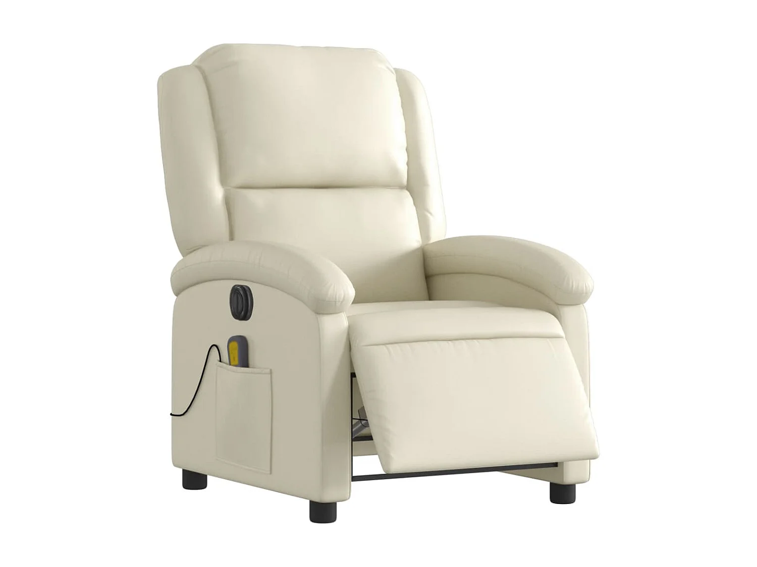 Massagesessel Elektrisch Creme Kunstleder