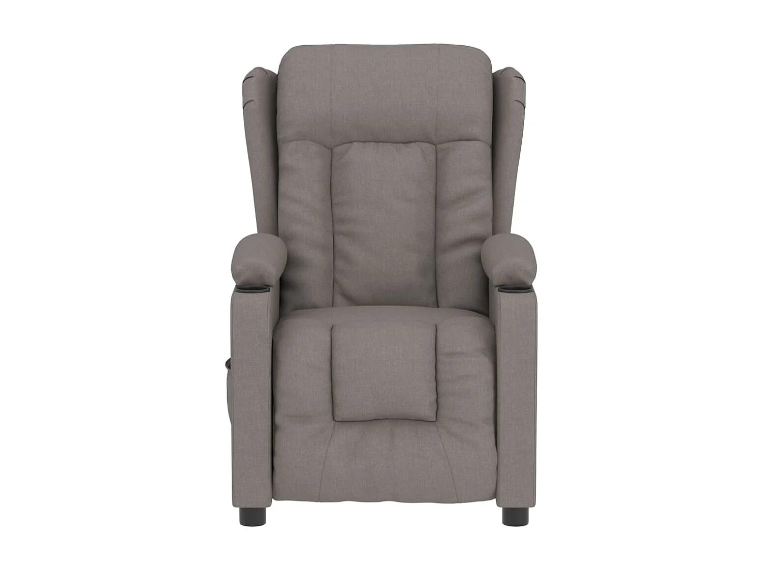 Sillón reclinable eléctrico tela gris taupé