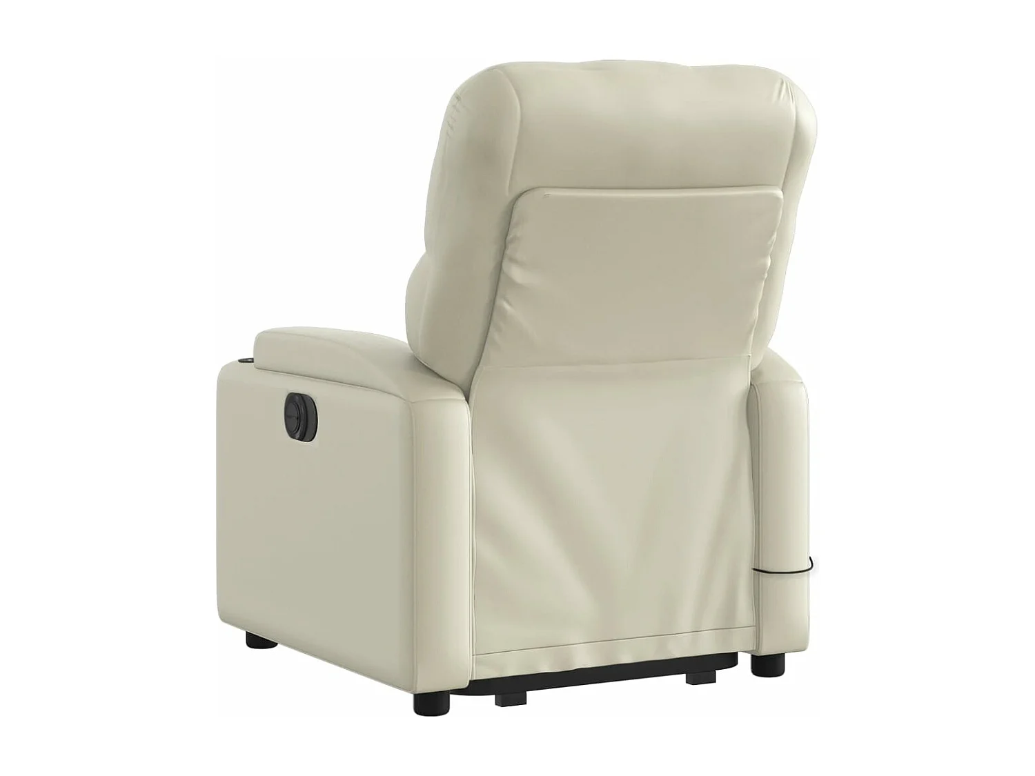 Fauteuil inclinable de massage Crème Similicuir