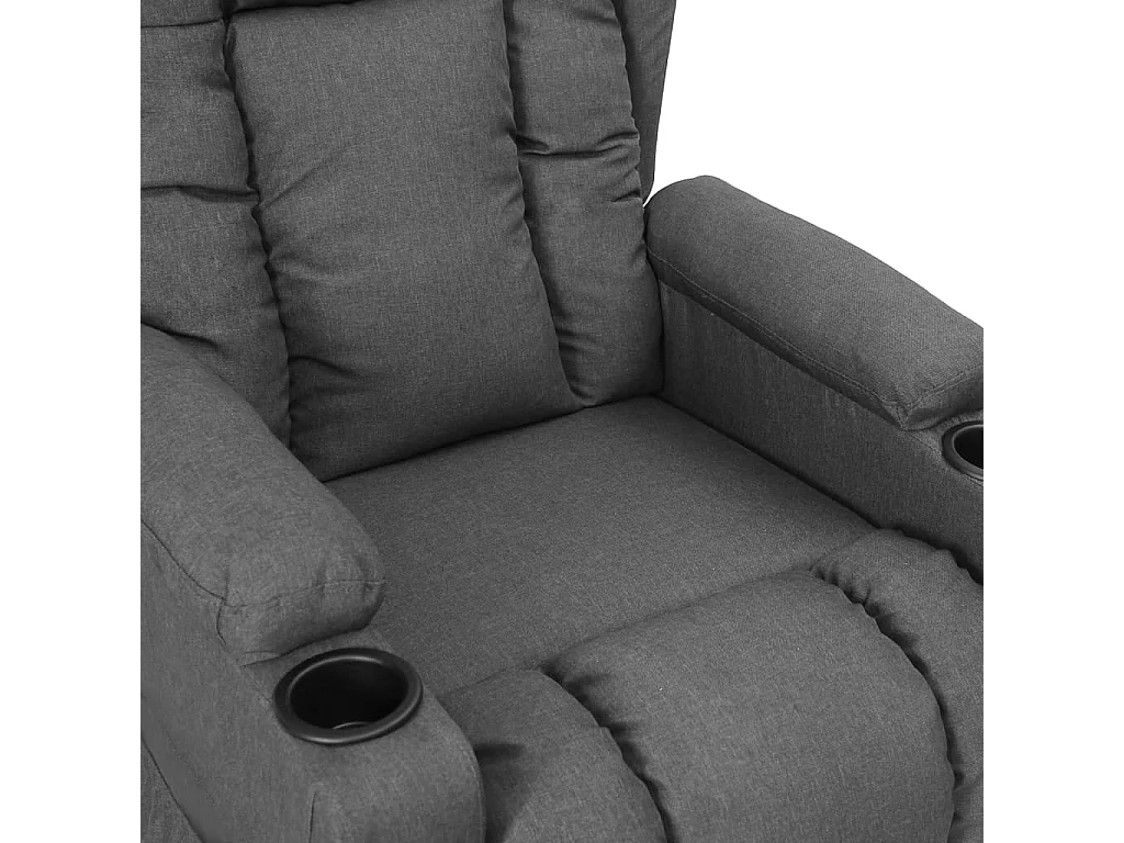 Fauteuil inclinable Gris clair Tissu