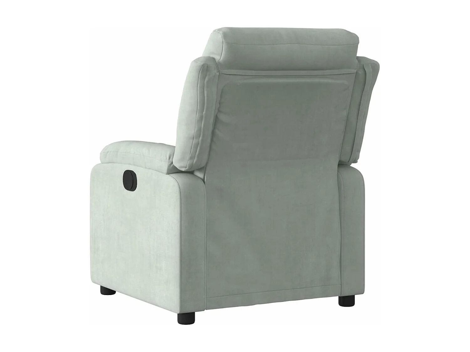 Fauteuil inclinable gris clair velours