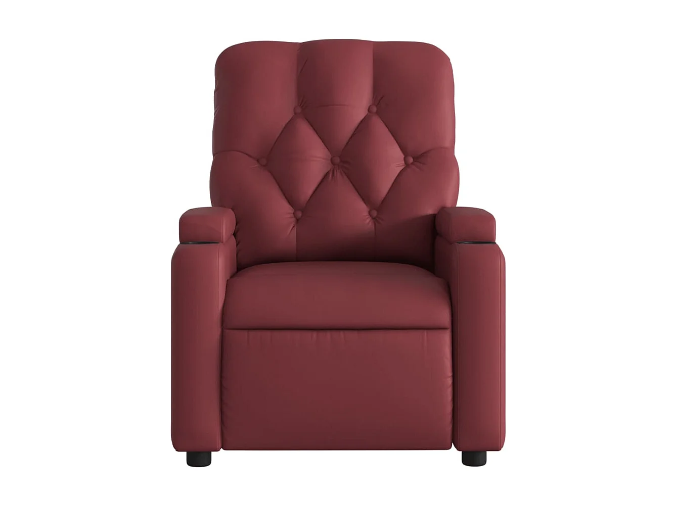 Fauteuil de massage inclinable électrique rouge bordeaux