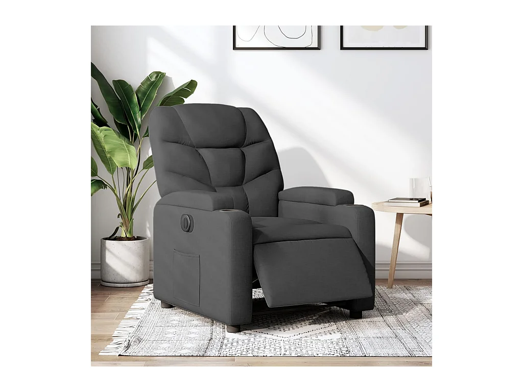 Relaxsessel Elektrisch Schwarz Stoff