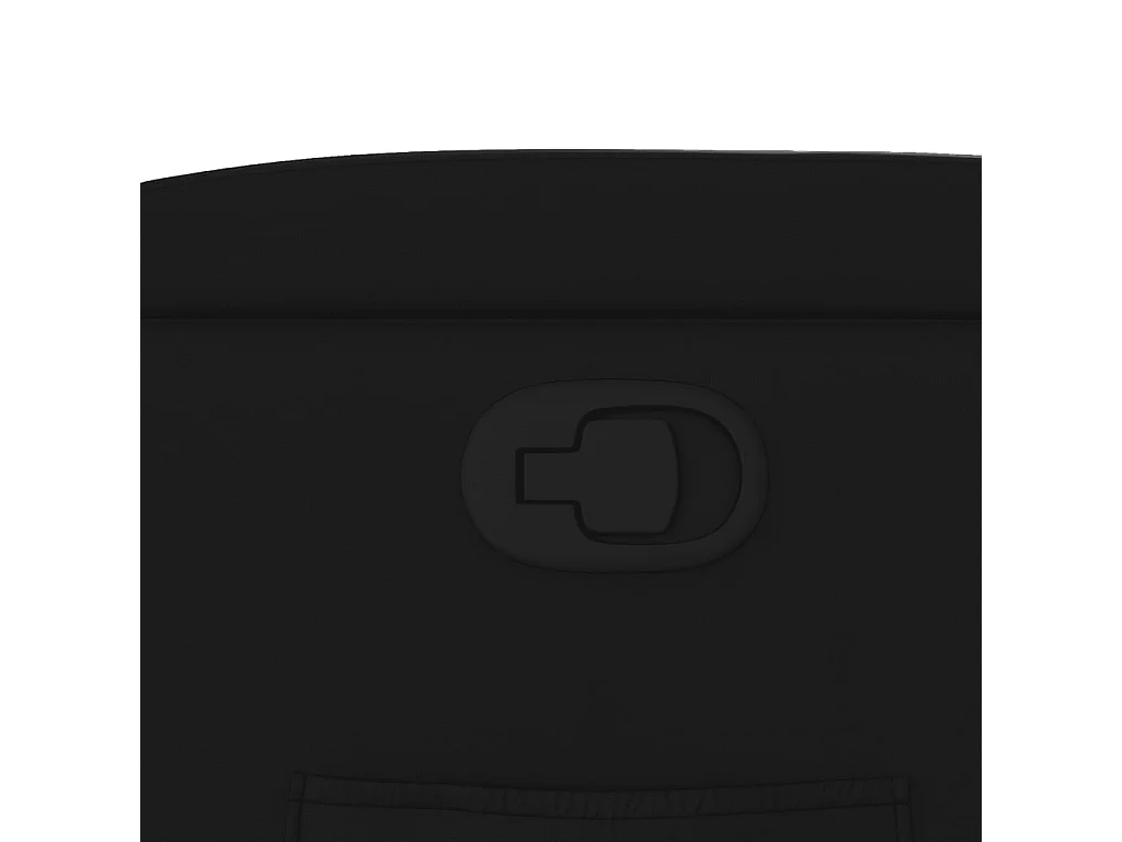 Poltrona reclinável elevatória couro artificial preto