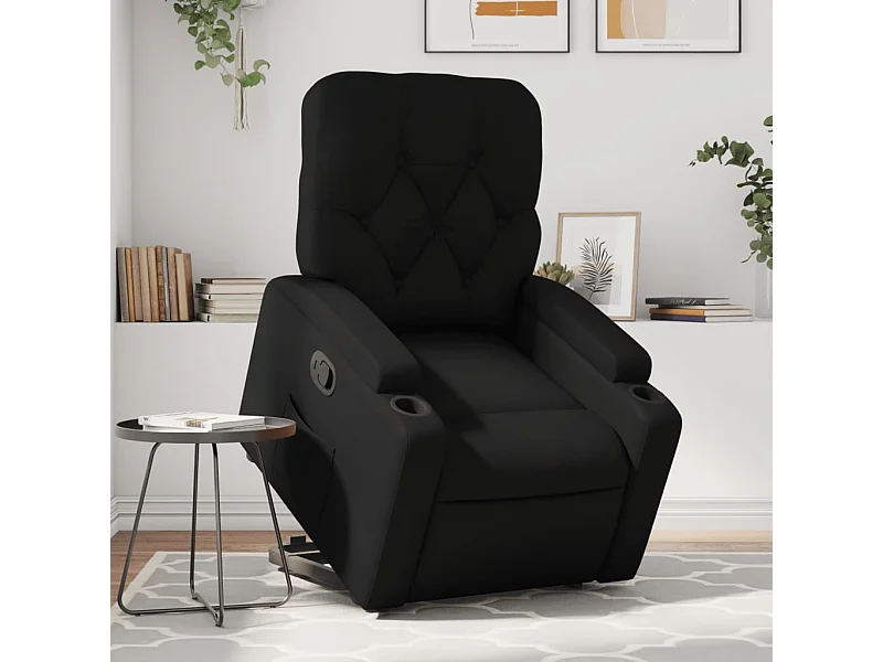 Fauteuil inclinable Noir Similicuir