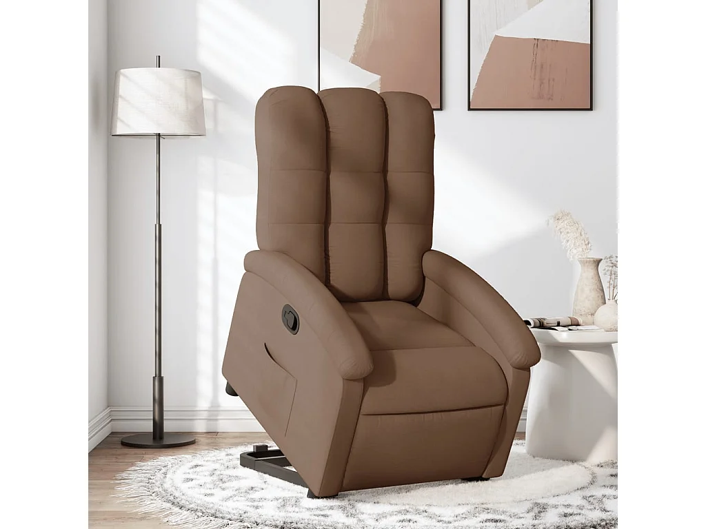 Fauteuil inclinable Marron Tissu